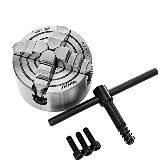 4 Jaw Independent Chuck for Metal Lathe — 3", 4", 5"